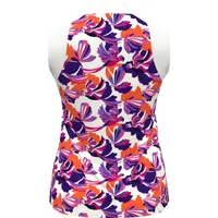 Women's Conversational Parrot Print Sleeveless Polo