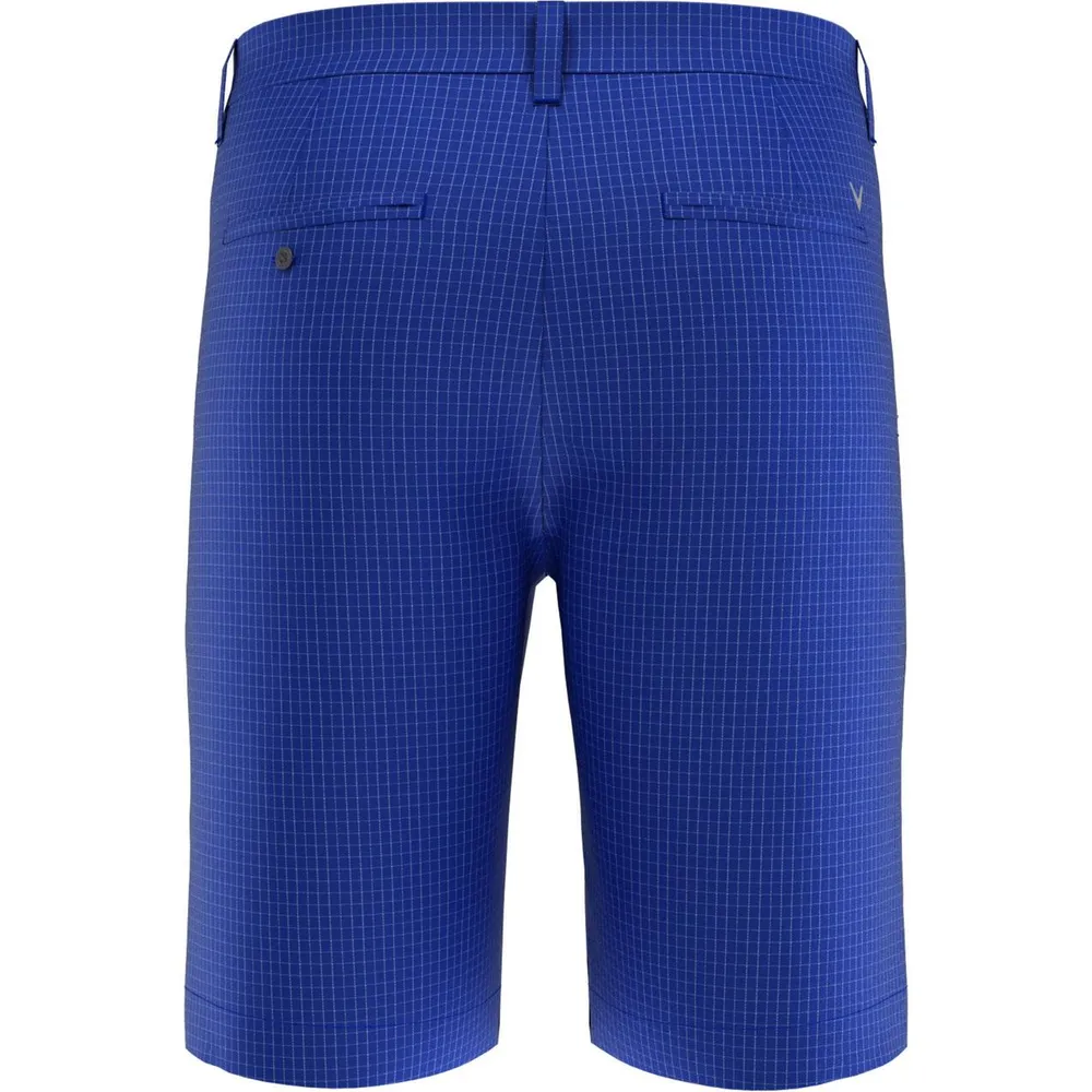 Men's Grid Print Ergo Short