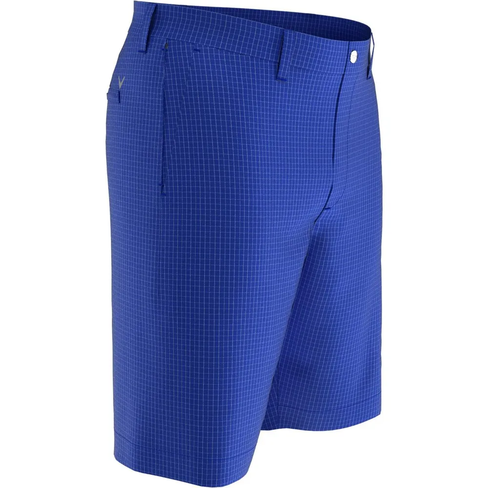 Men's Grid Print Ergo Short