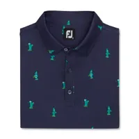 Men's Cactus Print Short Sleeve Polo