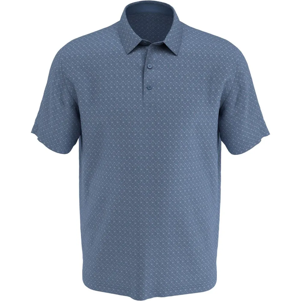 Men's All Over Chev Twill Short Sleeve Polo