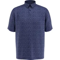 Men's Micro Floral Printed Short Sleeve Polo