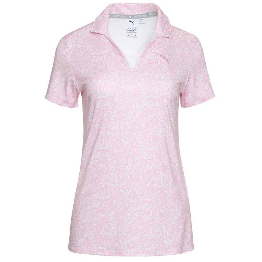 Women's Cloudspun Palmer Flowers Short Sleeve Polo