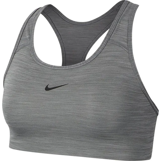 Nike Women's Dri-Fit Swoosh Medium Support 1-Piece Pad High-Neck Camo Sports  Bra - Camouflage (Medium) 