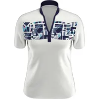 Women's Swing Tech Chest Print Short Sleeve Polo