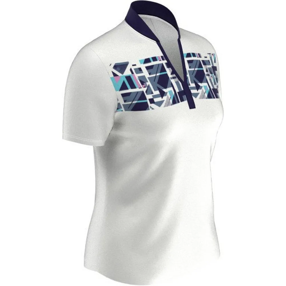 Women's Swing Tech Chest Print Short Sleeve Polo