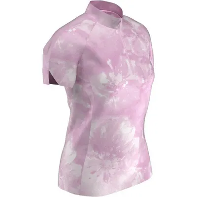 Women's Swing Tech Tie Dye Printed Short Sleeve Polo