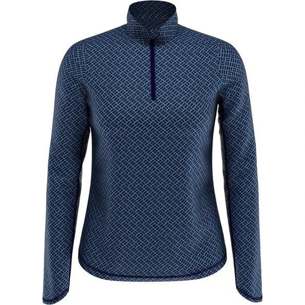 Women's Small Geo Printed Sun Protection Longsleeve Top