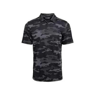 Men's Heater Camo Short Sleeve Polo