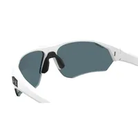 Playmaker Shiny White/TUNED Blue-Green Golf Mirror Sunglasses