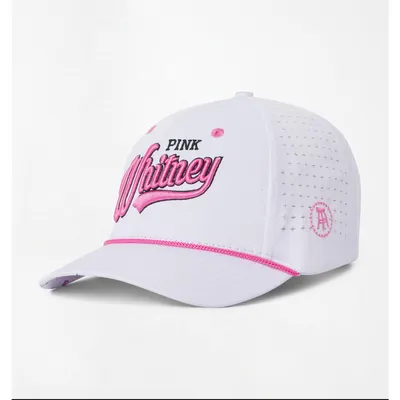 Men's Pink Whitney Script Vintage Rope Snapback Cap