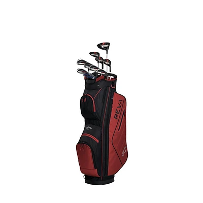 Women's REVA Red 11-Piece Package Set with Graphite Shafts