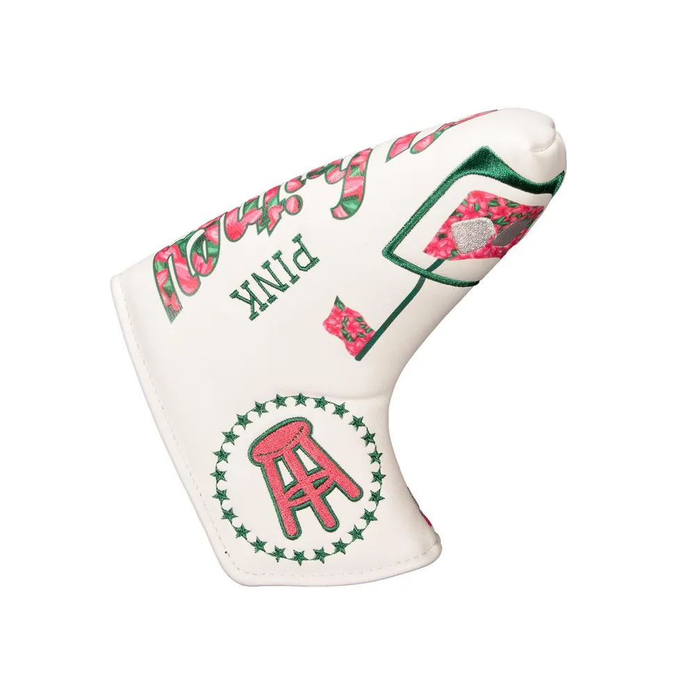 Pink Whitney Azaleas Blade Putter Cover