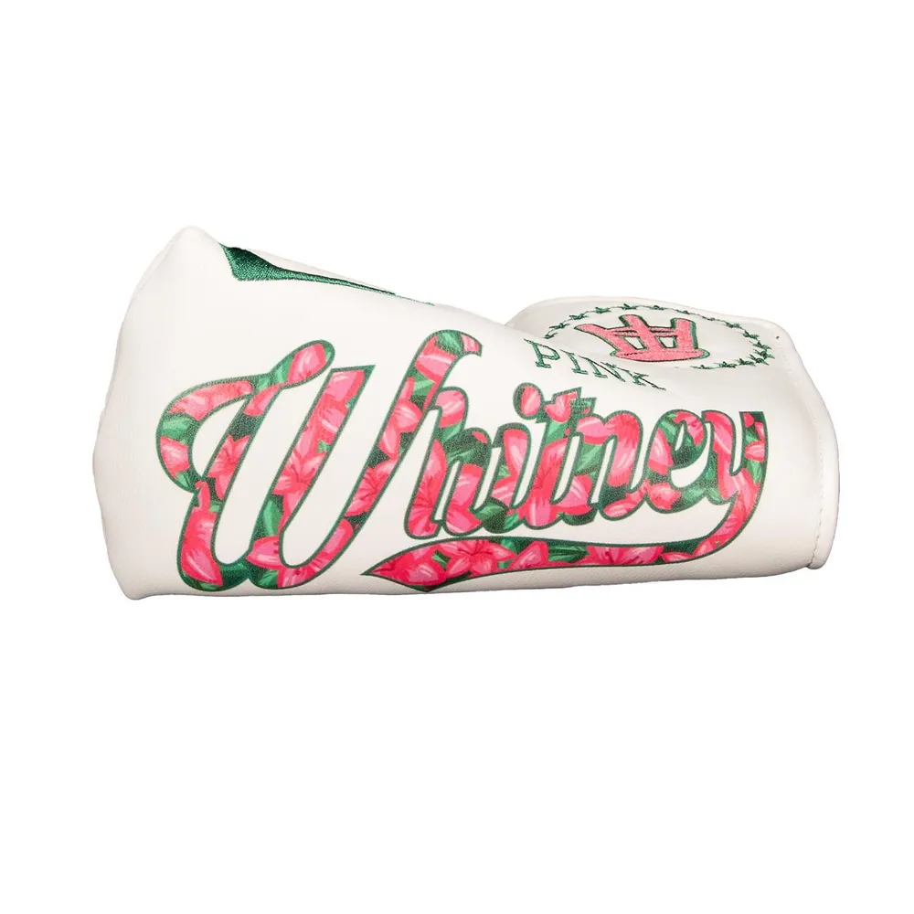 Pink Whitney Azaleas Blade Putter Cover