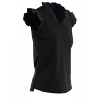 Womens Sarena Frill Cap Sleeve Top