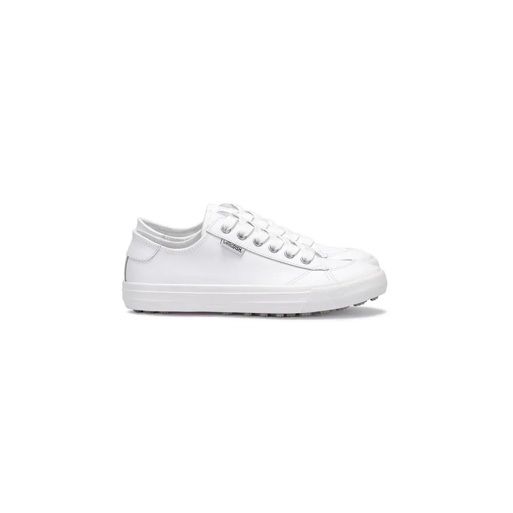 Women's Traveler Leather Spikeless Golf Shoe - White