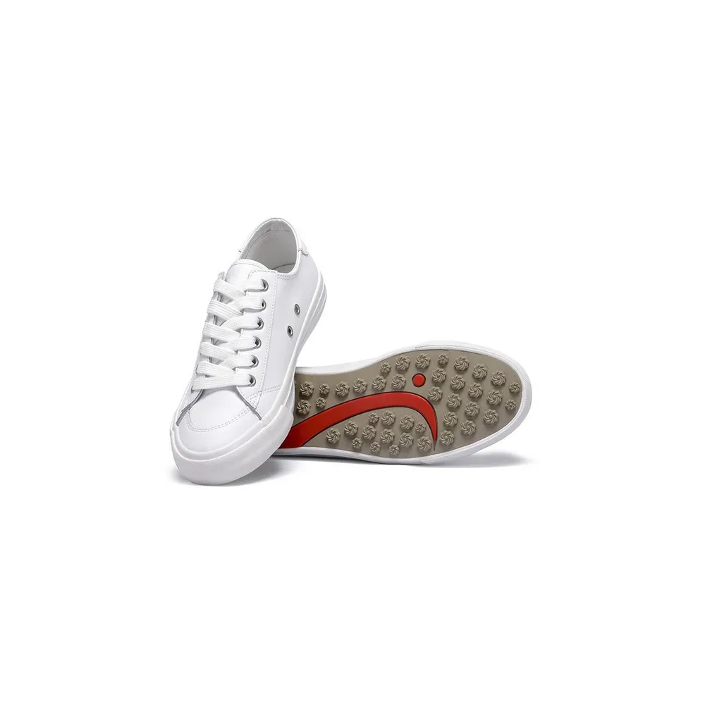 Women's Traveler Leather Spikeless Golf Shoe - White