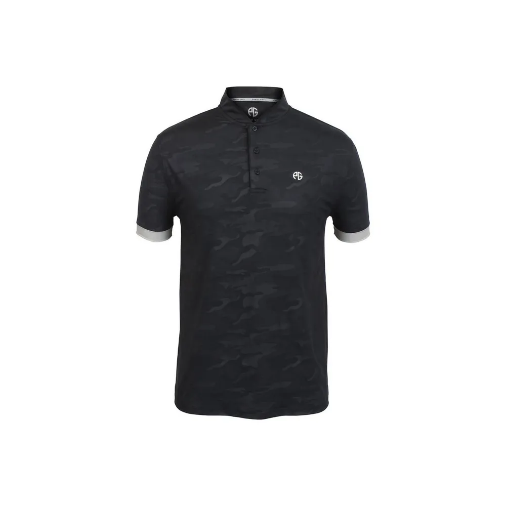 Men's Camo Print Short Sleeve Polo