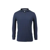 Men's Solid Long Sleeve Polo