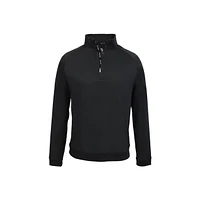 Men's Raglan Mock Neck 1/2 Zip Long Sleeve Shirt