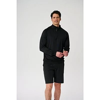 Men's Raglan Mock Neck 1/2 Zip Long Sleeve Shirt