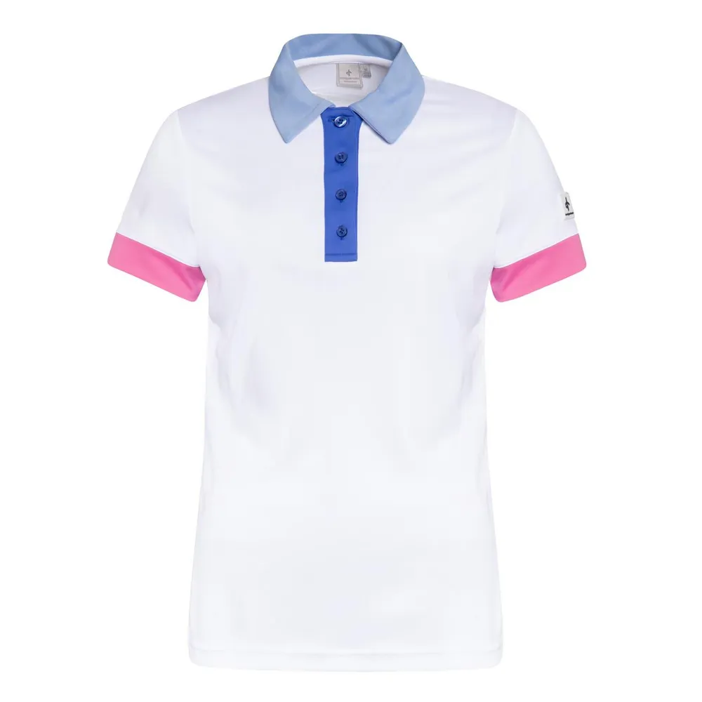 Women's Block Short Sleeve Polo