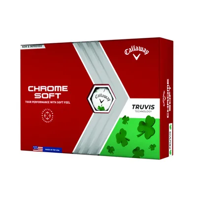 2022 Chrome Soft Truvis Golf Balls- Shamrock Edition