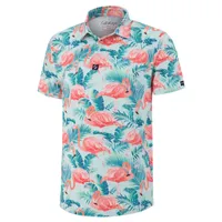 Men's Flamingo Fade Short Sleeve Polo