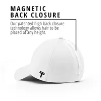 Women's High Ponytail Casual 2.0 Cap - White