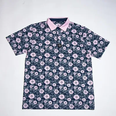 Men's Bloom Splatter Short Sleeve Polo