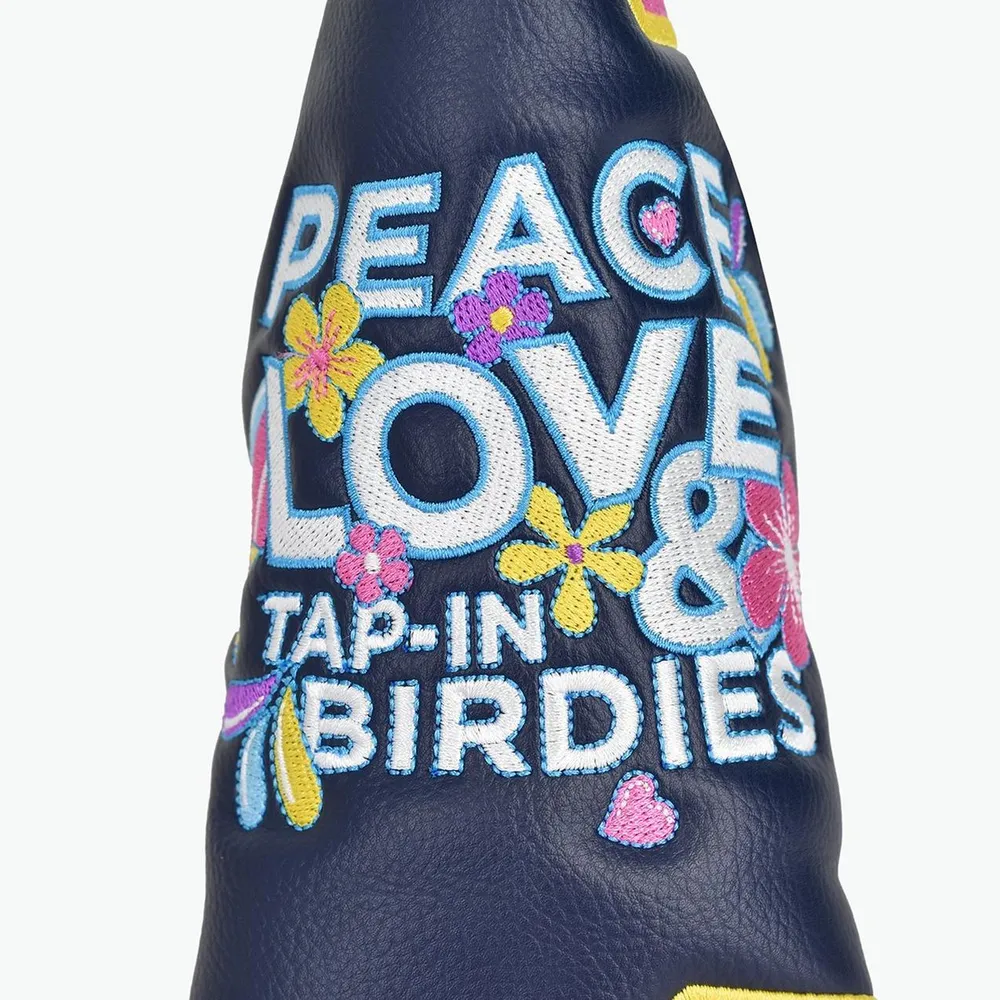 Peace Love & Birdies Blade Putter Cover