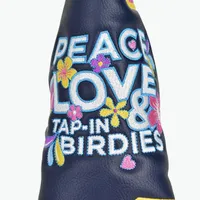 Peace Love & Birdies Blade Putter Cover