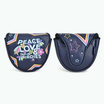 Peace Love & Birdies Mallet Putter Cover