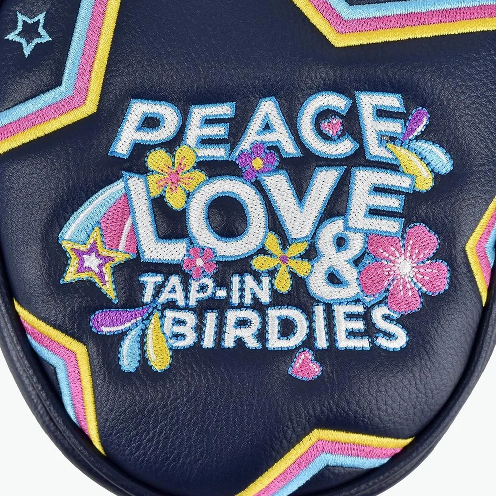 Peace Love & Birdies Mallet Putter Cover