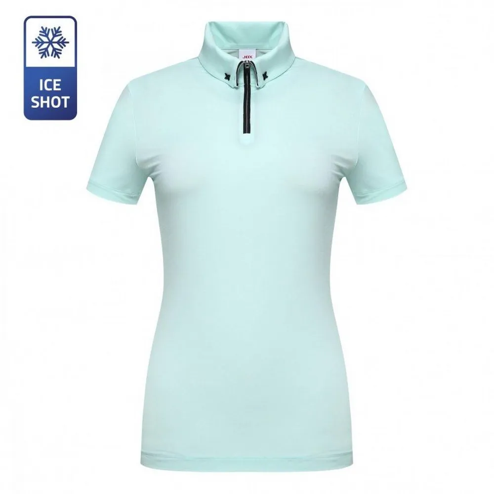 Women's Quarter Zip Short Sleeve Polo