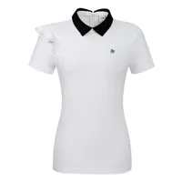 Women's Frill Short Sleeve Polo