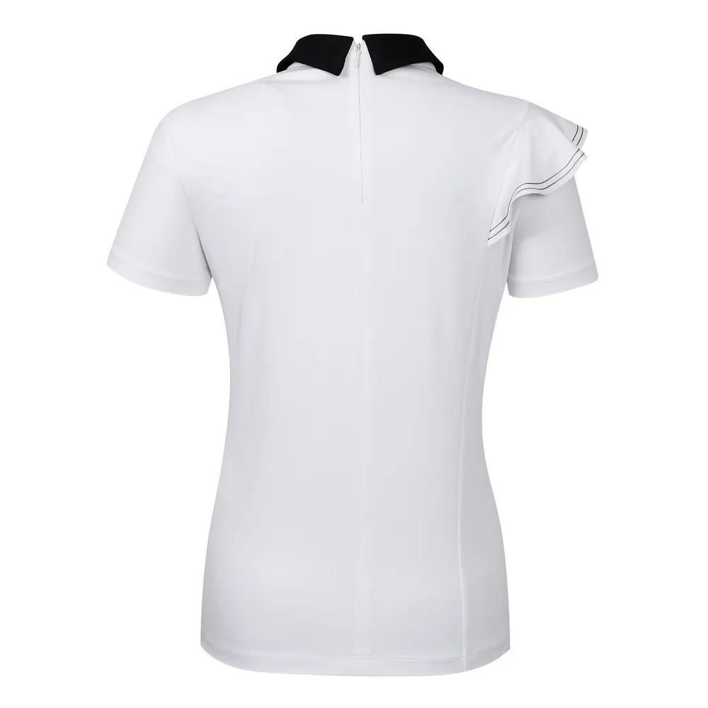 Women's Frill Short Sleeve Polo