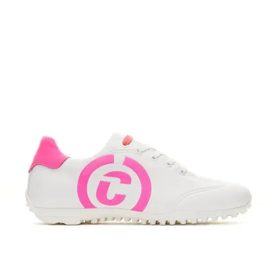 Women's Queenscup Spikeless Golf Shoe - White/Pink