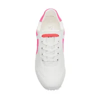 Women's Queenscup Spikeless Golf Shoe - White/Pink