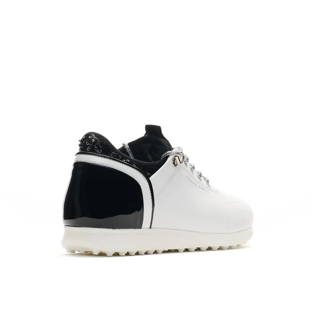 Women's Pose Spikeless Golf Shoe - White/Black