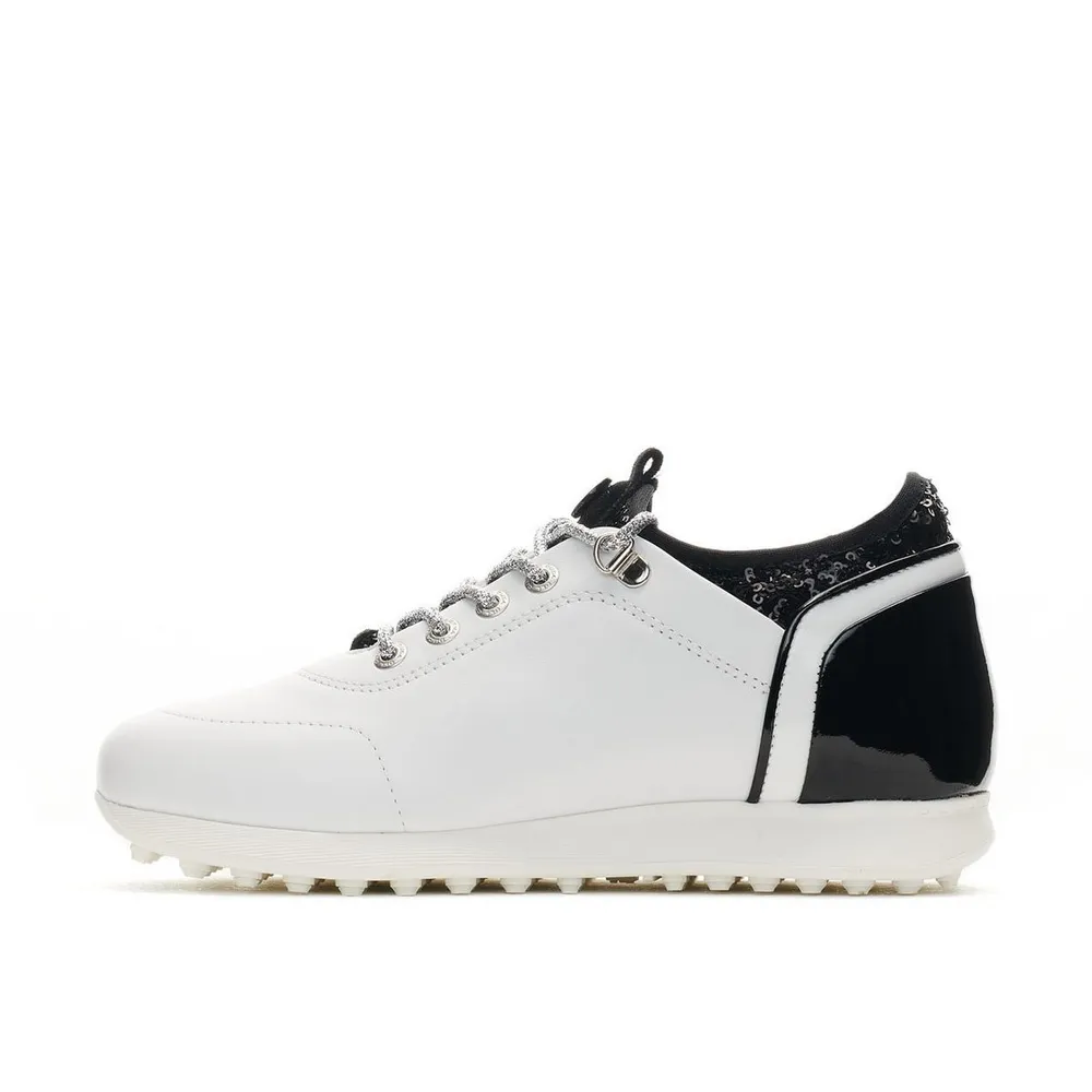 Women's Pose Spikeless Golf Shoe - White/Black