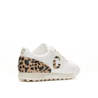 Women's King Cheetah Spikeless Golf Shoe - White/Multi