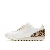 Women's King Cheetah Spikeless Golf Shoe - White/Multi