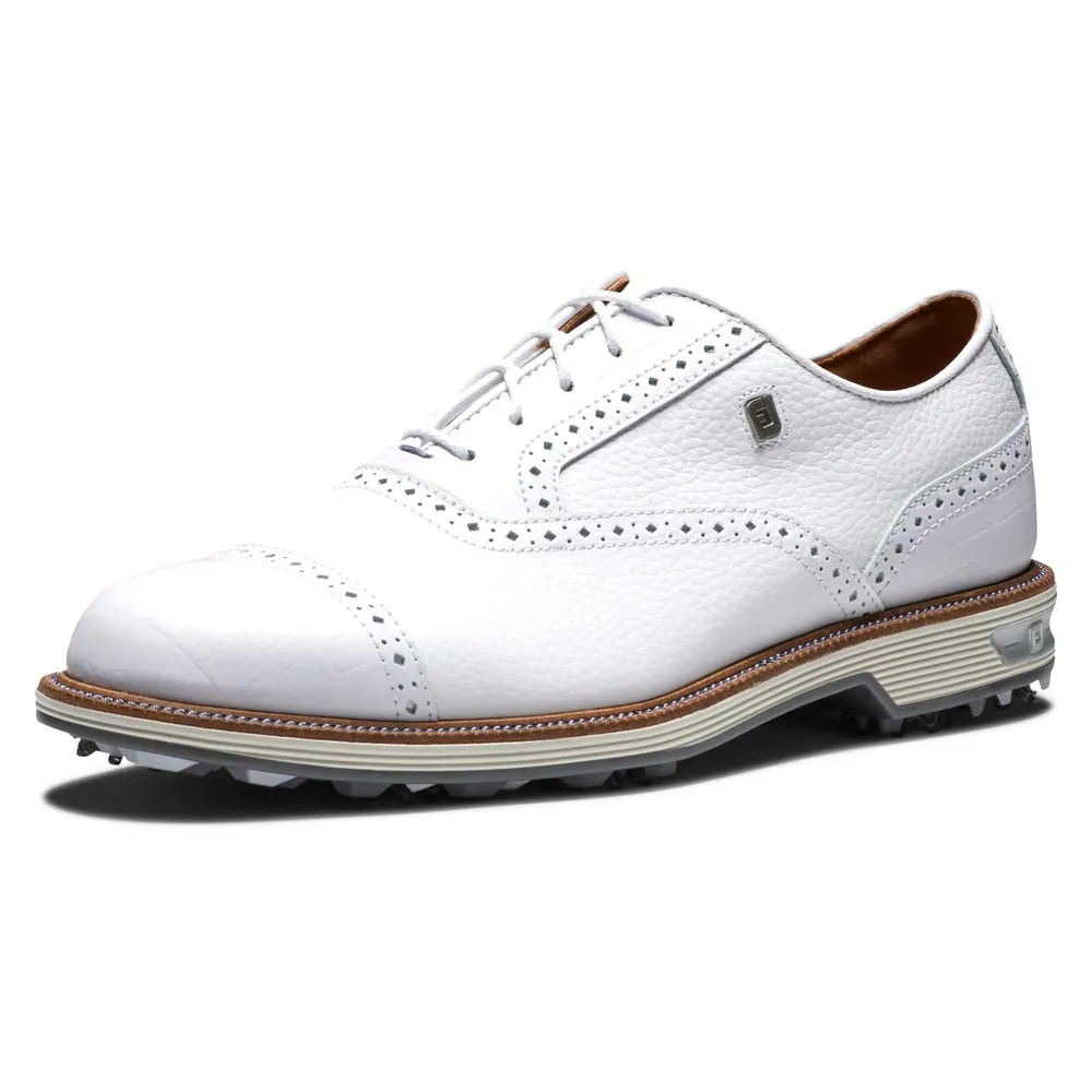 Men's Premiere Tarlow Spiked Golf Shoe - White