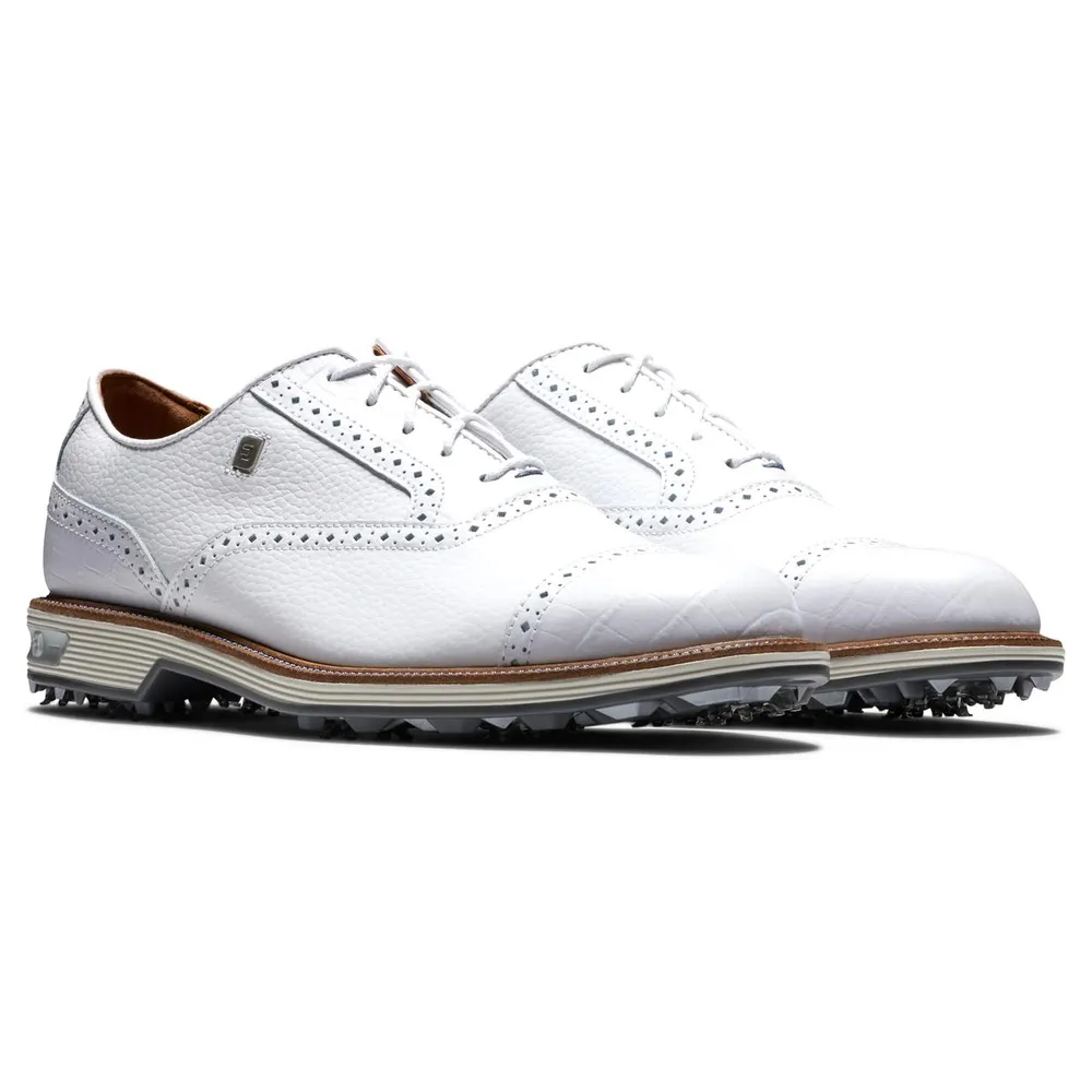 Men's Premiere Tarlow Spiked Golf Shoe - White