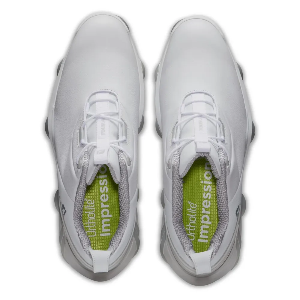 Men's Tour Alpha Spiked Golf Shoe - White/Grey/Lime