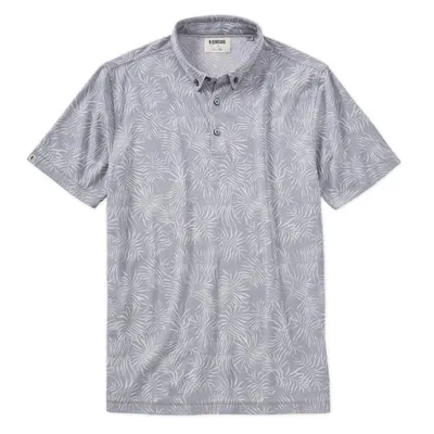 Men's Leaflet Print Oxford Short Sleeve Polo