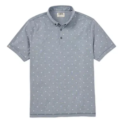 Men's Micro Fern Print Oxford Short Sleeve Polo