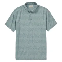 Men's Oxford Vine Print Short Sleeve Polo