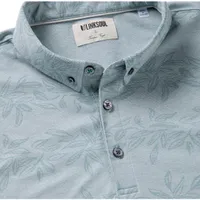 Men's Oxford Vine Print Short Sleeve Polo